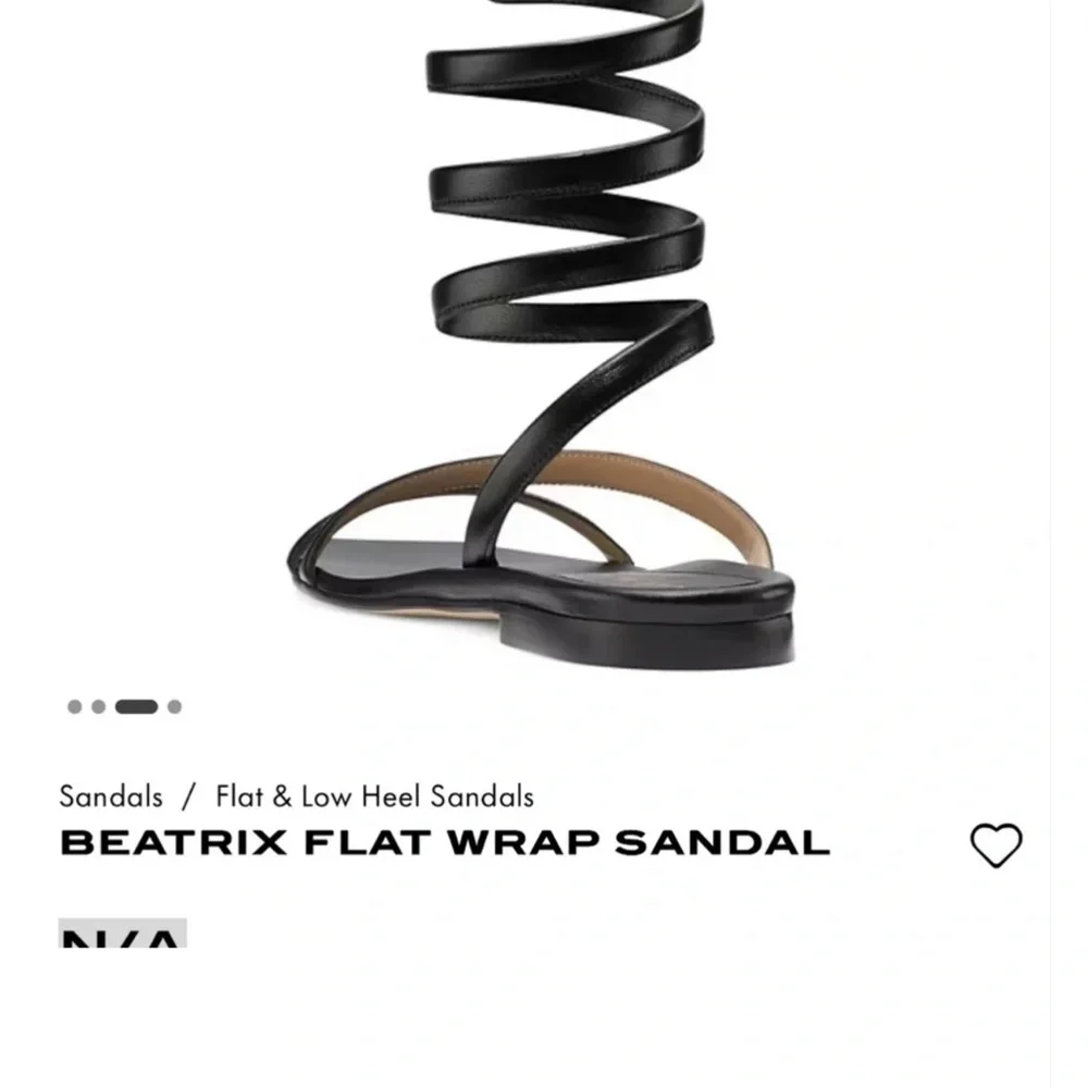 Stuart Weitzman Beatrix Flat Wrap Sandal